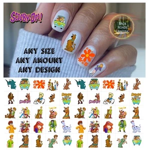 Juego de 50 calcomanías de uñas Scooby Doo tobogán acuático + bonificación - Imagen 1 de 5