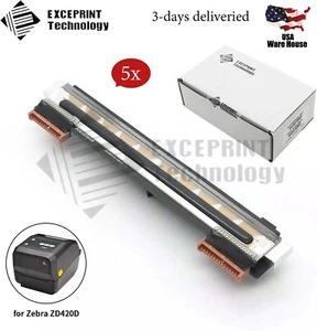 5x Printhead for Zebra ZD420D ZD620D Thermal Printer 300dpi P1080383-416 - Picture 1 of 6