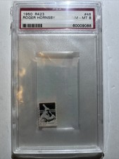 Roger Hornsby Card 1950 r423 #48 PSA 8 NM-MINT HOF LEGEND VINTAGE