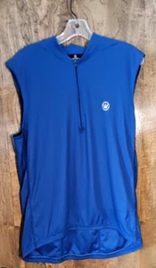 Canari Men's Bicycling Sleeveless Jersey, Royal Blue, Half Zip - Picture 1 of 3