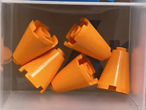 LEGO Parts - Orange Cone 2 x 2 x 2 - Open Stud - No 3942c - QTY 5 - Picture 1 of 1