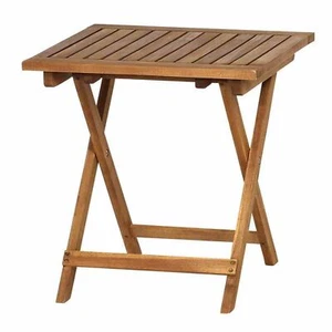 Klapphocker PALEROS 50x50cm Hocker FSC Akazie Holzhocker Beistelltisch - Bild 1 von 5