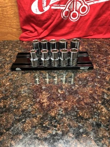 Mac Tools 10pc 1/2” Drive 6pt 10mm - 19mm Metric Socket Set - SVM106BRPT (LOOK) - Picture 1 of 7