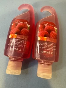 LOTTO DI 2 NUOVI GEL DOCCIA AVON NATURALS LAMPONE IBISCO CURA DEL CORPO FRAGRANZA PELLE - Foto 1 di 7