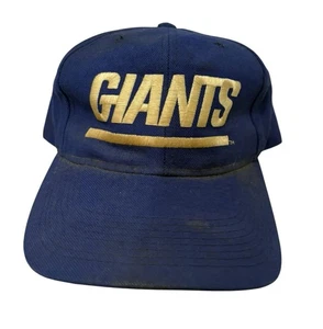 De colección New York Giants Sombrero Snapback NFL Fútbol 100% Lana Azul Gorra New Era Arco - Imagen 1 de 4