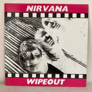 NIRVANA - WIPEOUT Vinyl LP White Label 1990 Big Wave Records - Picture 1 of 3