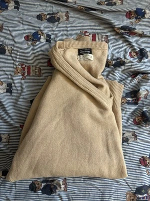 Suéter De Colección Brooks Brothers Para Hombre 44 Tostado 100% Lana de Cordero Pura Hecho en Inglaterra Foto 1 de 4