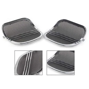 2x Tri-Line Parrillas de Altavoz Cubierta Ajuste Harley Road Glide 2015-2022 Cromo - Imagen 1 de 5