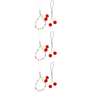 3 PCS Cherry Handy Lanyard Universelles Telefonband Mobiltelefonzauber - Zdjęcie 1 z 12