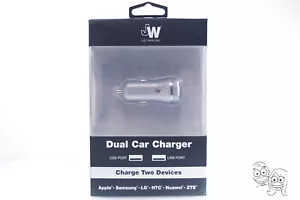 Just Wireless - Dual Port Vehicle Car Charger 17W / 3.4Amp - Slate Gray - Picture 1 of 5