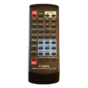 Control remoto Canon WL-D79 para videocámara ZR65 ZR70 MC probada OEM - Imagen 1 de 3