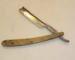 Antik Joseph Elliot's "Best Silver Steel" Straight - Rasiermesser Bakelit Griffe - Bild 1 von 11