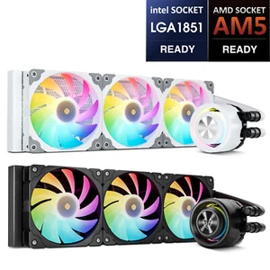 Vetroo R360 Liquid CPU Cooler ARGB & PWM Fans fo Intel LGA1851/1700 AMD AM5/AM4 - Afbeelding 1 van 11