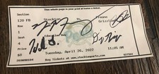 Oakland A’s Athletics Stockton Ports 2022 Signed Ticket MiLB MLB