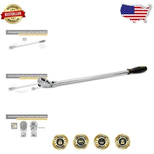 Versatile 1/2-Inch Drive Ratchet with 180-Degree Flex Head & Comfort Grip - Picture 1 of 8