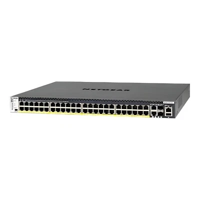 NETGEAR GSM4352PB 48-Port Gigabit Rackmount Network Switch - Black - Image 1 of 4