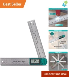 Accurate Angle Measuring Tool - Digital Protractor 200mm with Locking Function - Picture 1 of 8