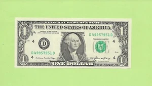 N1S .. 1985 ..UNCIRC $ 1 D 4995 7951 D .... 1985 $ 1 D-D SCHÖNE NOTIZ - Bild 1 von 2