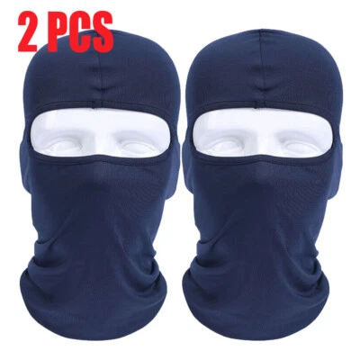 Paquete de 2 mascarillas faciales completas con capucha de baclava ciclismo caza equipo táctico militar Foto 1 de 4
