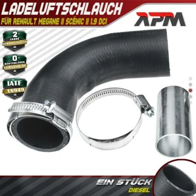 Ladeluftschlauch Turboschlauch für Renault Megane II BM0 EM Scénic II JM 1.9 dCi - Bild 1 von 4