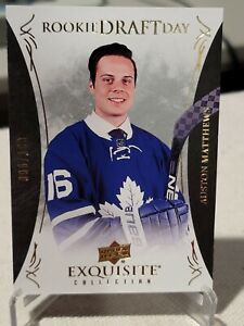 2016-17 AUSTON MATTHEWS UD EXQUISITE ROOKIE DRAFT DAY RC SP /199 MAPLE LEAFS