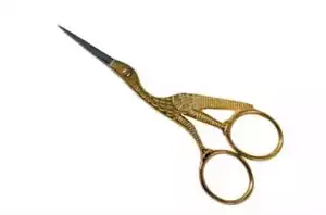 Tijeras de uñas vintage oro pájaro uña arte manicura pedicura tijeras antiguas DE - Imagen 1 de 5