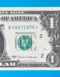 June 7, 1975 / 6 July 1975 : B 00671975 * $1 One Dollar Bill BIRTHDAY *UNC* 🎂🎁 - Picture 1 of 3