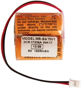 MR-BAT6V1 2CR17335A WK17 battery For Mitsubishi M80 driver MR-J4 servo system - Picture 1 of 5