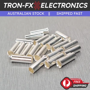 2/5/10/20/50/100/1000Pcs EN4010 12AWG 4mm² Non Insulated Ferrule Bootlace Crimp - Picture 1 of 20