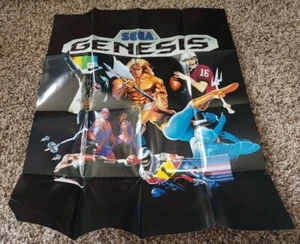 Sega Genesis Visions Poster Promo 1990 16-3/4" x 22" W/ Arcade Advantage Insert - Picture 1 of 6