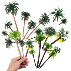 19 Pcs Plastic Palm Tree Toddler Miniature Trees for Cakes Fake Toppers - Picture 1 of 11