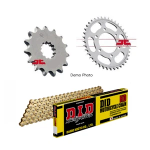 Fits HONDA CB125F GLR125 2015 - 2020 JT / DID HEAVY DUTY GOLD SPROCKET CHAIN KIT - Picture 1 of 3