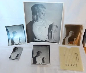 B&W Vintage 4"x5" Negative 9"x 8" 4 1/2"x 4" 2"x 3 1/2" Prints 1950's Models 20F - Picture 1 of 1