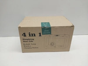 Station de Charge sans Fil Bambou : Chargeur sans Fil Mag-Safe 3 en 1 avec Night Li - Photo 1 sur 4