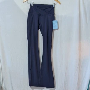 AFITNE Women's Flared Leg Yoga Sport Pants with Pockets, High Waist - Picture 1 of 12