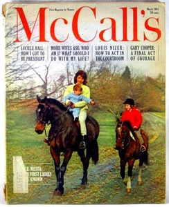 McCALL'S MAGAZINE March 1963 JACKIE KENNEDY Lucille Ball Gary Cooper Louis Nizer - Imagen 1 de 4