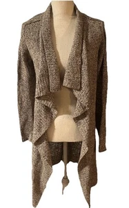 All Saints Spitalfields Waterfall Silk Wool Knit Long Cardigan Womens Sweater 6 - Picture 1 of 11