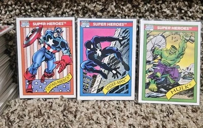 1990 Impel Marvel Universe Series 1 conjunto base completo 1-162 manga - Imagem 1 de 3