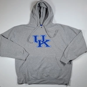 Kentucky Wildcats Hoodie Mens XL Gray Hoodie Embroidered UK Majestic Section101 - Picture 1 of 5