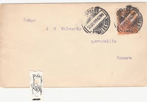 MÉXICO 1914 GCM ESTAMPADO A MANO EMBALAJE ORIGINAL DE NOGALES A HERMOSO CUBIERTA (E298) - Imagen 1 de 2