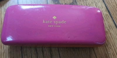 Kate Spade - Estuche rígido para gafas para mujer con estilo rosa/naranja Foto 1 de 4