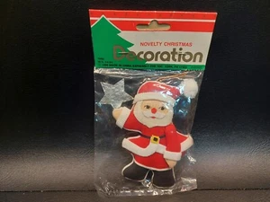Vintage 1990 Novelty Christmas Decoration Fabric Santa Claus Tree Ornament - Picture 1 of 6