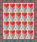 New Pieced Quilt Pattern HELLO LOVE by Heather Bailey 68" x 77"