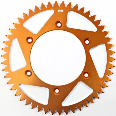 RK Alloy Racing Orange 49T Rear Sprocket for KTM 500 EXCF 2017-2022 - Image 1 of 2