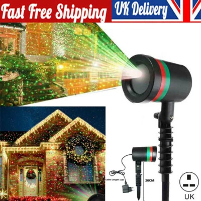 Christmas Moving Laser LED Projector Light Xmas Party Outdoor Landscape Lamp UK - Image 1 of 4