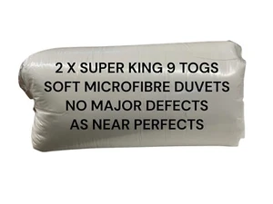 2 X SUPER KING SIZE 9 TOG BETTDECKEN LUXUS QUALITÄT MIKROFASER SEKUNDENSTEPPDECKEN LW60 - Bild 1 von 17