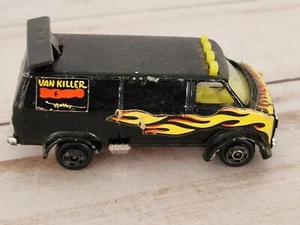 De colección Zylmex P343 negro furgoneta Dodge Killer escala 1:64 llamas base de metal de Hong Kong - Imagen 1 de 5