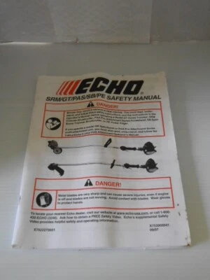 ECHO SRM / GT / SB / PE SAFETY MANUAL T-903 - Image 1 of 4