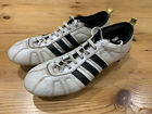 Adidas Adipure IV Football Boots, White Black and Gold SG, Size UK 8.5, US 9