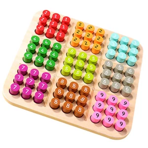 Sudoku-Spielzeug Kind Zum Lernen Von Arithmetik Holz Arithmetik-Sudoku - Bild 1 von 12